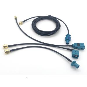 China RF Coaxial RG174 Waterproof Electric Cable Fakra Z Female Jack To SMA Male 5m factory