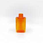 100ml 3.38oz Orange Plastic Square Bottle for Toner Shampoo