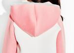 Small Collor Girls Hooded Sweatshirt , Kids Girls Zip Up Hoodie OEM Avaliable