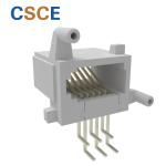 6P6C RJ11 PCB Mount Connector Vertical 180 Degrees 1000V AC 50Hz 60Hz 1MIN