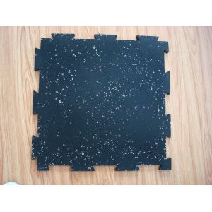 1000X1000X40mm GYM Interlocking Rubber Tiles Customized Interlocking Weight Room