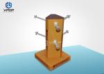 Eye - Catching Cardboard Hook Display , 3 Sides Peg Hook Counter Display