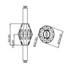 IP68 Point Lights for KTV Hotel Bar 3D Screen Christmas Decoration diamond lamp