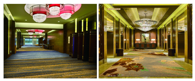 80%NZ Wool 20%Nylon jacquard axminster carpet for hotel corridor