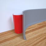 Peel-Stick Baseboard Molding Flexible Vinyl for Hassle-Free Wall Base Installati