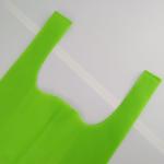 Tote Handle Heat Transfer Non Woven T Shirt Bag Green Anti Pull