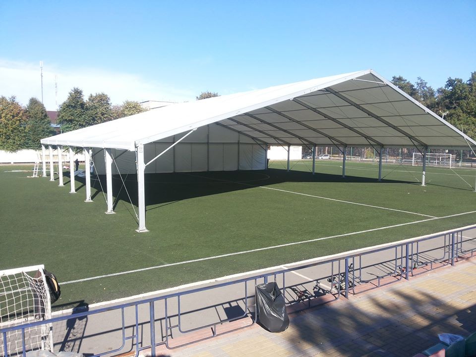 Pvc Roof 20x50m Outdoor Sports Tent Wind Load Of 100km/H For Hurdle Racing