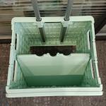 Supermarket Seat Plastic Shopping Cart Foldable Trolleys With Handle Wheels