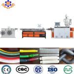 HDPE PP Corrugated Pipe Machine Single Wall Plastic Production Line 63MM