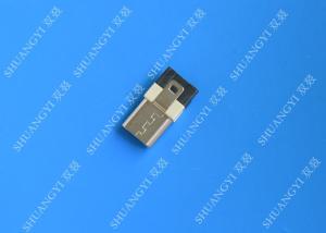 China 5 Pin Mobile Phone Waterproof Micro USB Connector , Male Type A USB Connector factory