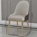 Grey Formal Dining Table And Chairs , Upholstered Metal Base Dining Table