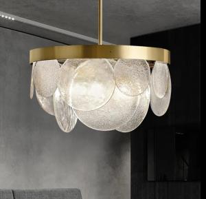 China Wholesale Modern Indoor Minimalist Round LED Pendant Lamp Restaurant Decoration Drop Lights Nordic Luxury Glass Pendant Light factory