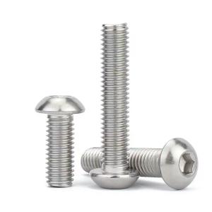 China SS304 Stainless Steel Hex Socket Button Head Screws ISO3506-1 Metric A2-70 factory