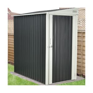 China Compact Arrow Galvanized Steel Storage Shed 0.6mm Door Height 170cm factory