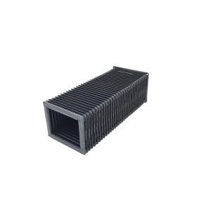 China Black Protective Bellows Covers Plastic Telescopic Cover Customised IS09000 CE factory