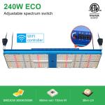 SMD3030 Red Farred Uv Cob 240w Led Grow Light AC100V For Greenhouse