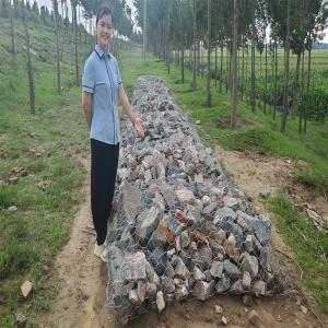 China 4.0mm Wire Diameter Gabion Retaining Wall For Riverbank Protection factory