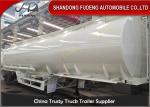Four Axles Fuel Tanker Semi Trailer 55000 Liters carbon steel material