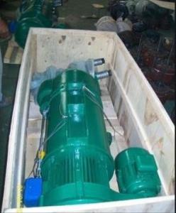 China 20t MD Type Double Speed Electric Wire Rope Hoist Wireless Remote Control factory