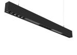 Library Linear Suspension Lighting Black 0 - 10V Dimming 6000K 100 - 277V