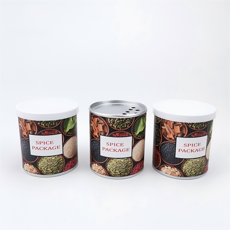 Custom spice bottle cap cardboard spice jar paper jar packaging, recyclable