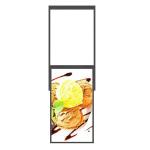 65" lcd screen two sided monitor digital signage advertising display
