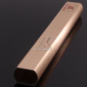 China Gold Brush Oval Square Aluminum Customized Length High Precision Corrosion factory
