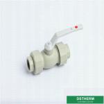 Ppr Plastic Double Union Ball Valve Water Control Valve