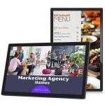 40 Inch Wall Mounted Digital Signage Restaurant Menu Display Boards Lcd Split