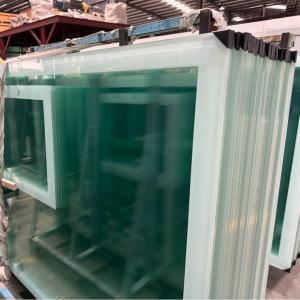 China FIBA Standard Tempered Glass Basketball Back Board with Silk Printing Frame factory