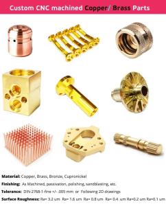 China ODM Brass Machining Parts Anodizing CNC Machine For Brass Parts factory