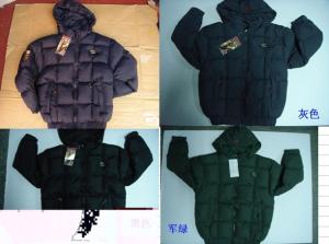 China Apparel Men's padding jackets stocks (sportwear,coats,sport tops) factory
