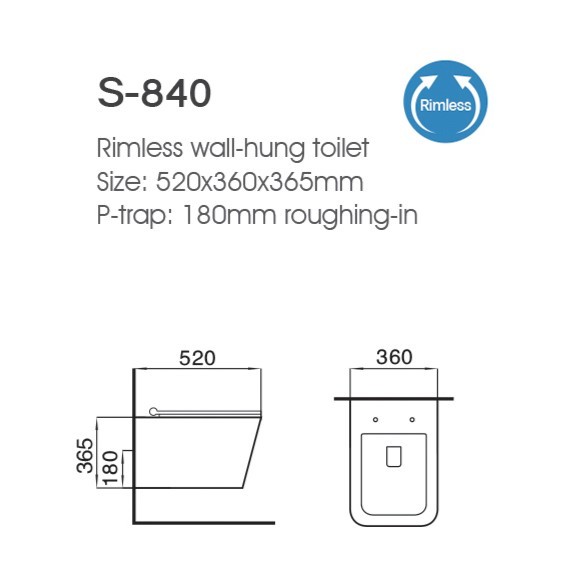 New Arrival Rimless Ceramic Wall Hung Toilet Black Toilet With Hidden Water Tank Toilet Seat
