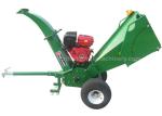 Gasoline Engine Wood Chipper Shredder 5 Inches Chipping Capacity With 2 Cutting