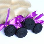 New arrival high quality 8A brazilian body wave human hair ombre black root to