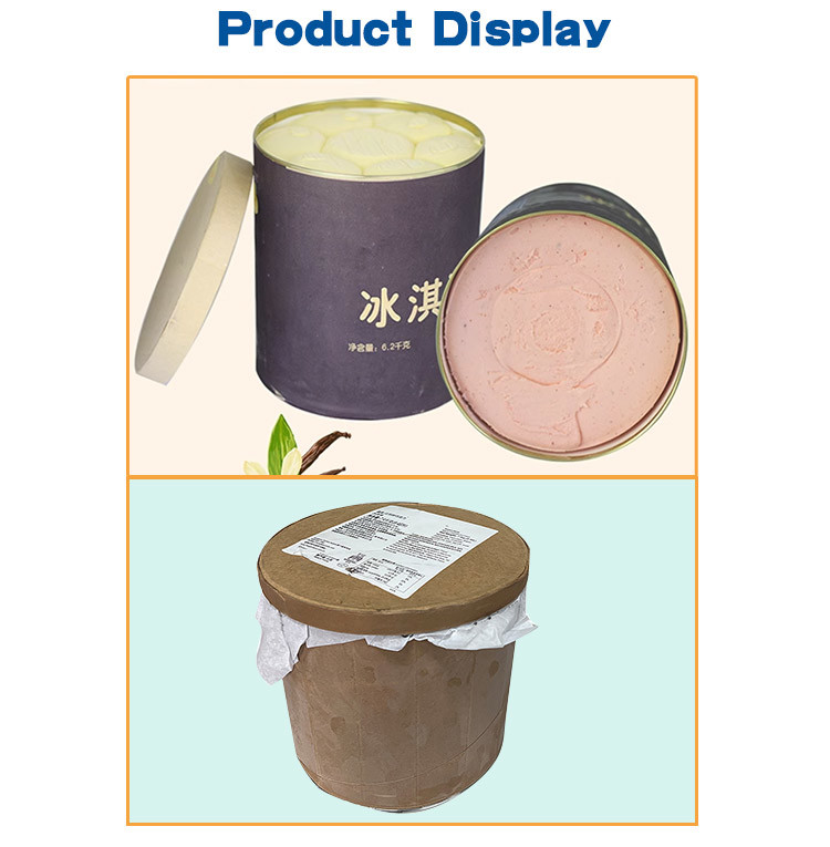 Wholesale Disposable Ice Cream Tub, 4.5kg/6.2kg Cardboard Container With Lid, For Commercial Use