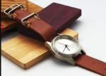 Hand Made Stainless Steel Watch With Leather Band A Whole Straps Through