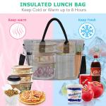 Durable Large Lunch Box Bag Drinks Holder for Adults Work Picnic Beach
