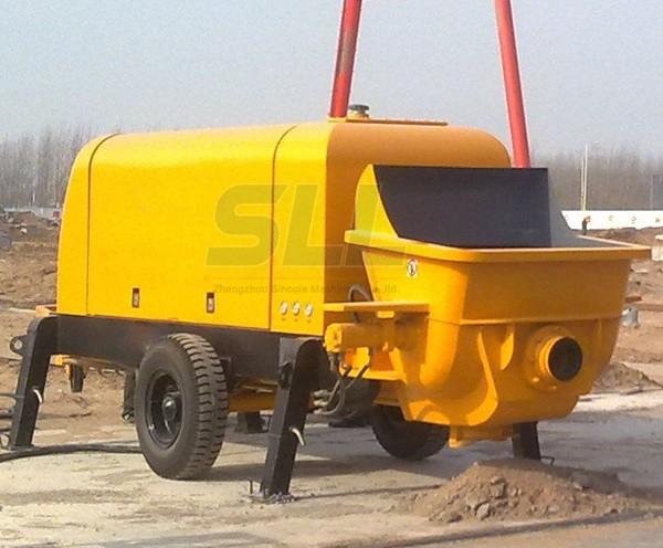 Mortar Transfers Small Concrete Pump , Small Cement Pump For Construction