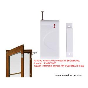 China 433MHz Wireless door sensor support internet camera indoor systems factory