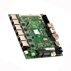 China 6 NIC 3.5 Inch Firewall Motherboard Intel 4th Haswell-U I7-4500U pfsense NGFF_SSD interfaces factory