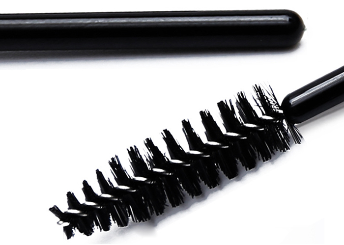 Artificial Fibers Cosmetic Beauty Tools Black Brush For Eyelashes / Eyebrows