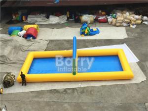 China Summer toys Strength PVC Inflatable Vollyball Field Water Game Inflatable Volleyball Court For Water Toys factory