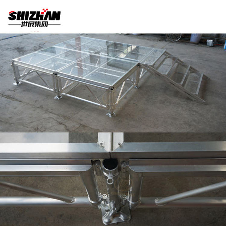 Durable Outdoor Wedding Platform Stage Event Decorative Aluminum Mobile Acrylic Stage