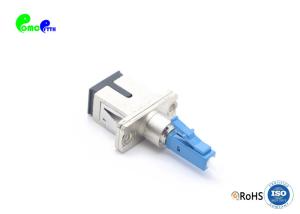 China SC Female To LC Male SX SM Fiber Optic Adapter 1000times Durability With LC Blue Connect Metal Material factory