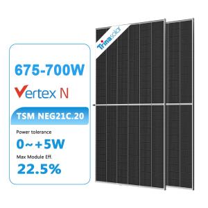 China 182mm Half Cut Cell N-Type NEG 21C.20 675W 680W 690W 695W 700W Bifacial PV Panel TSM-NEG21C.20 factory
