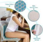Organic Linen Acupressure Mat Yoga Meditation Mat With Pillow Increase Blood