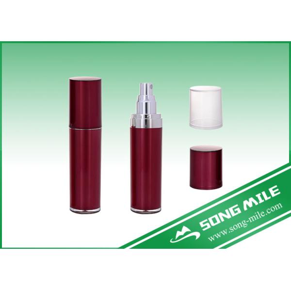 80ml Red Acrylic Lotion Bottle with Red or Translucent Cap