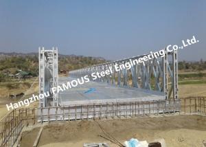 China Suspension Portable Deck Truss Bridge Hot Dip Galvanized Or Painted Corrosion Resistant factory