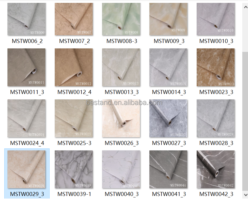 Moistureproof Geometric Pattern PVC Self-Adhesive Wallpaper for Hotel Toilet Living Room